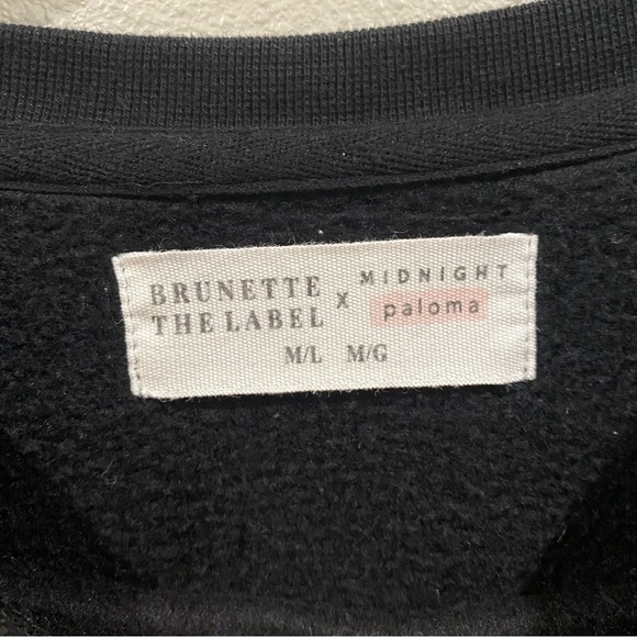 Brunette the Label x Midnight Paloma Self Care Club Crewneck Pullover Sweatshirt - Picture 3 of 6